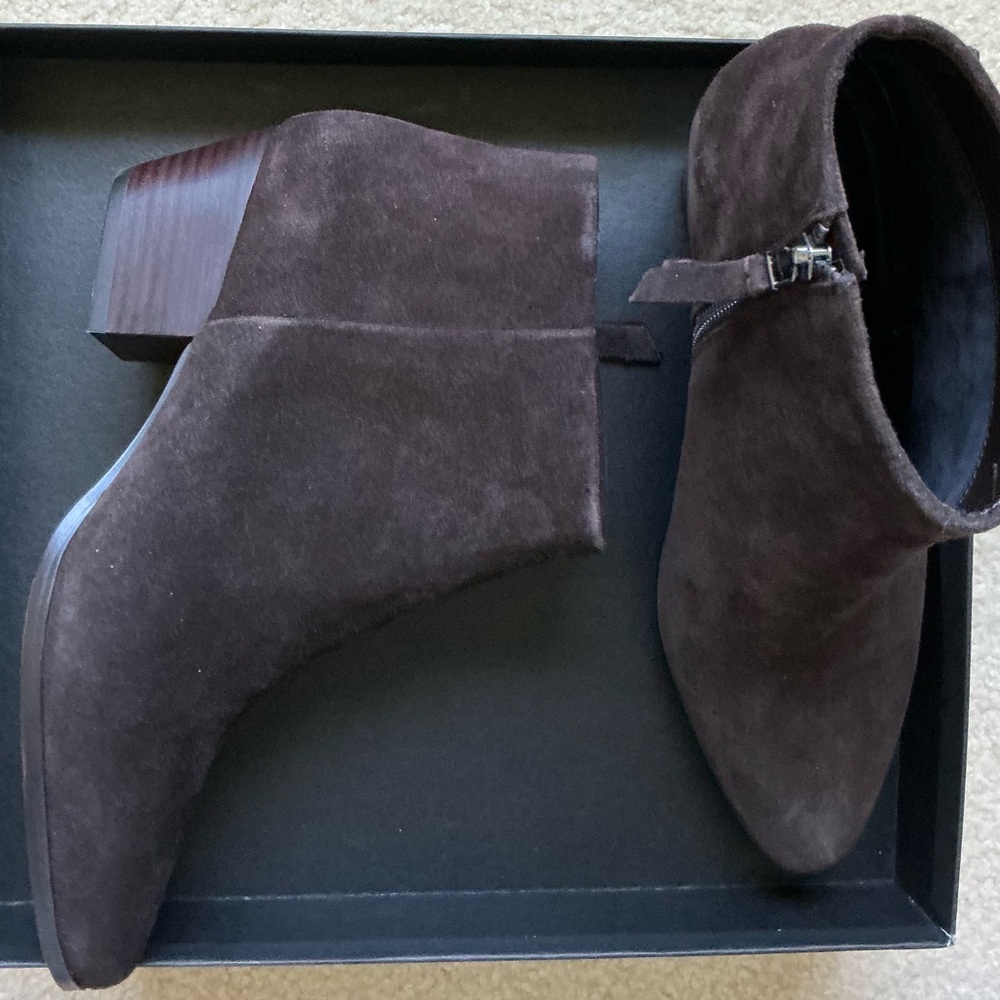 Banana Republic Chocolate Suede Ankle Boots